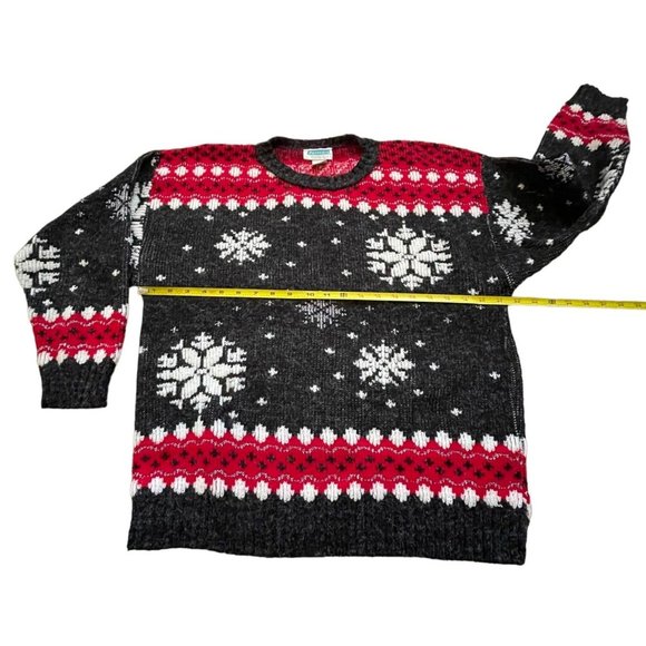 Partners Mervyns Sweater Womens Large Christmas Ugly Party Snowflake Winter Col - Picture 6 of 12